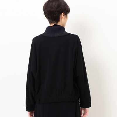 〔　＋サイズ　〕　ハイテンションポンチ　ニットドッキングブルゾン（７８０１ＶＣ０１）