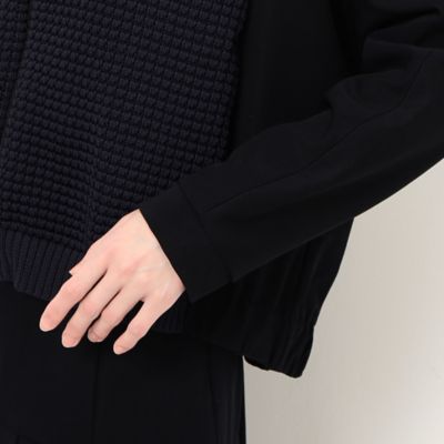 〔　＋サイズ　〕　ハイテンションポンチ　ニットドッキングブルゾン（７８０１ＶＣ０１）