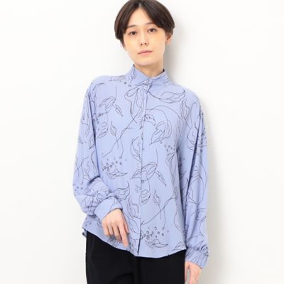 〔　＋サイズ　〕　【セットアップ対応】花柄ジョーゼット　ブラウス（７８０２ＢＣ０１）
