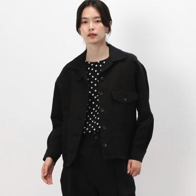 ＜Gabardine K.T+ (Women/大きいサイズ)＞〔　＋サイズ　〕　紙コットンギャバジン　シャツジャケット（７８０２ＪＥ０１）