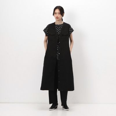 〔　＋サイズ　〕　紙コットンギャバジン　ジャンパードレス（７８０２ＯＥ０１）