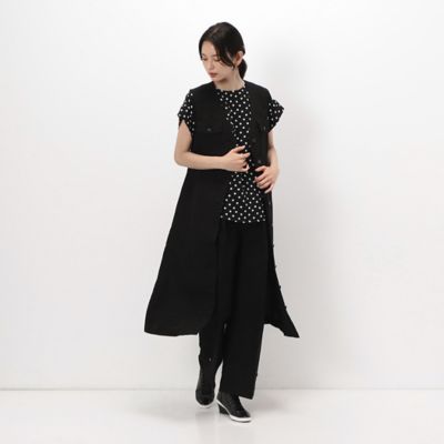 〔　＋サイズ　〕　紙コットンギャバジン　ワイドパンツ（７８０２ＰＥ０２）