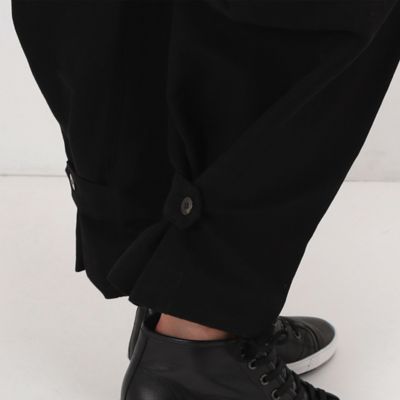 〔　＋サイズ　〕　紙コットンギャバジン　ワイドパンツ（７８０２ＰＥ０２）