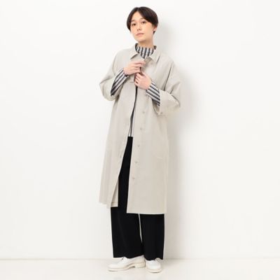 Gabardine K.T+ (Women/大きいサイズ)/ギャバジンケーティープラス 〔 +サイズ 〕 【洗える】ストレッチタフタ シャツドレス(7803HC01)