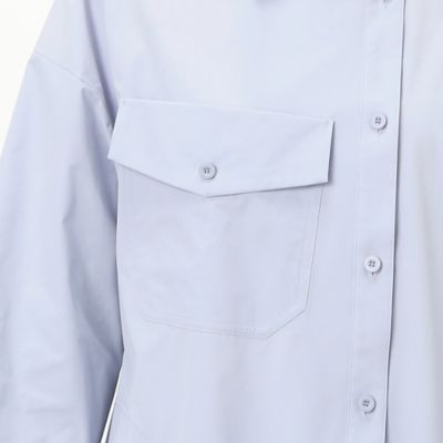 〔　＋サイズ　〕　【洗える】ストレッチタフタ　シャツドレス（７８０３ＨＣ０１）