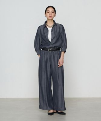 〔　＋サイズ　〕　オトナシャンブレー　たっぷりシャツ（７８０４ＨＫ０１）