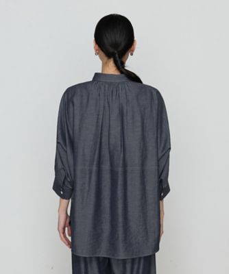 〔　＋サイズ　〕　オトナシャンブレー　たっぷりシャツ（７８０４ＨＫ０１）