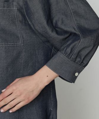 〔　＋サイズ　〕　オトナシャンブレー　たっぷりシャツ（７８０４ＨＫ０１）