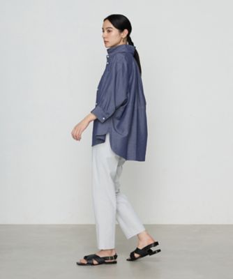〔　＋サイズ　〕　オトナシャンブレー　たっぷりシャツ（７８０４ＨＫ０１）