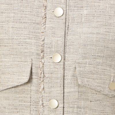 〔　＋サイズ　〕　ライトツイード　ワークブルゾン（７８０４ＪＣ０１）