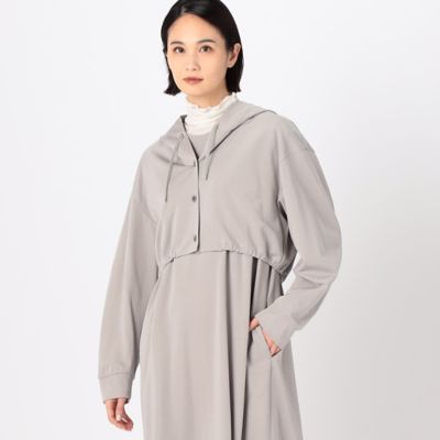 〔　＋サイズ　〕　ハイテンションポンチ　パーカドレス（７８０４ＯＧ０２）