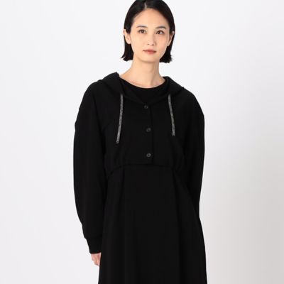〔　＋サイズ　〕　ハイテンションポンチ　パーカドレス（７８０４ＯＧ０２）