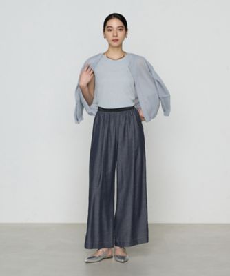 完売品　STILL BY HAND コットン ギャバジン タック ワイドパンツ SHIPS別注】STILL BY HAND: コットン ギャバジン タック ワイド