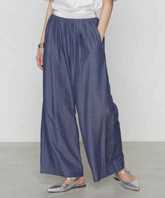Auralee フィンクスシャンブレーギャバジン ワイドパンツ サイズ4 AURALEE -FINX CHAMBRAY BELTED WIDE PANTS- | twelve blog