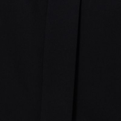 〔＋サイズ〕【洗える】ツイルジャージー　ふわっと襟のベスト（７８０４ＶＡ０４）