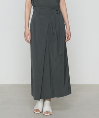 ＜Gabardine K.T+ (Women/大きいサイズ)＞〔　＋サイズ　〕　【セットアップ対応】ナイロン２ＷＡＹストレッチ　ラップ風スカート（７８０５ＦＫ０１）