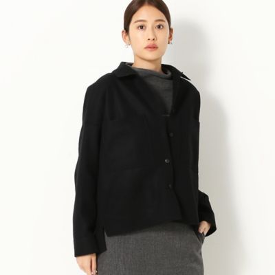 ＜Gabardine K.T+ (Women/大きいサイズ)＞〔＋サイズ〕メルトン　シャツ（７８０５ＨＷ０８）
