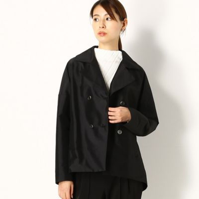 Gabardine K.T+ (Women/大きいサイズ)/ギャバジンケーティープラス 〔＋サイズ〕【洗える】ストレッチタフタ　ピージャケット（７８０５ＪＹ０２）