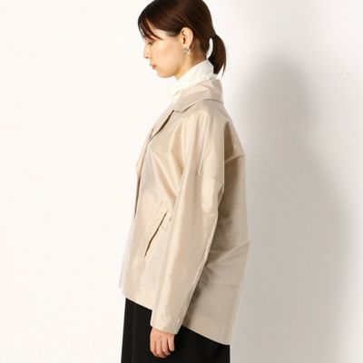 〔＋サイズ〕【洗える】ストレッチタフタ　ピージャケット（７８０５ＪＹ０２）