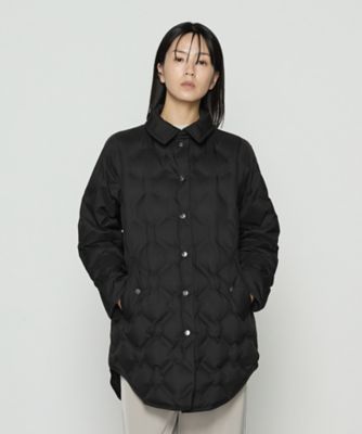 ＋サイズ 〕 ステンカラー ダウン コート（7805UM01