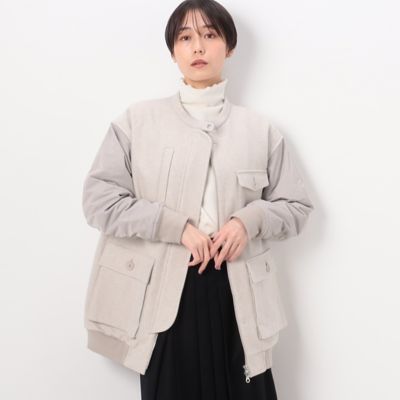 ＜Gabardine K.T+ (Women/大きいサイズ)＞〔　＋サイズ　〕　【マルチウェイ】やわらかメルトン　ワークジャケット（７８０７ＷＥ０１）