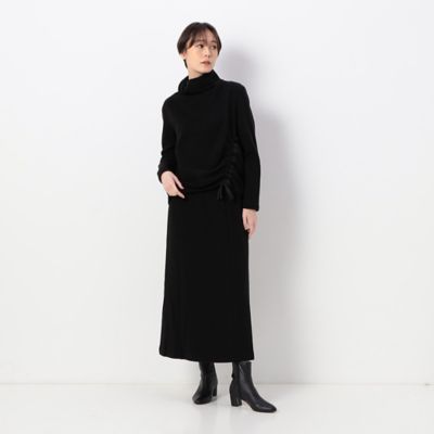 〔　＋サイズ　〕　【セットアップ対応】のびのびフラノジャージー　バックフレアスカート（７８０８ＦＡ０７）