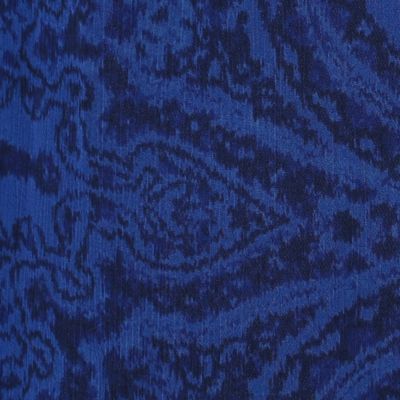 〔　＋サイズ　〕　楊柳ジョーゼット更紗プリント　七分丈ブラウス（７８０９ＨＣ０４）