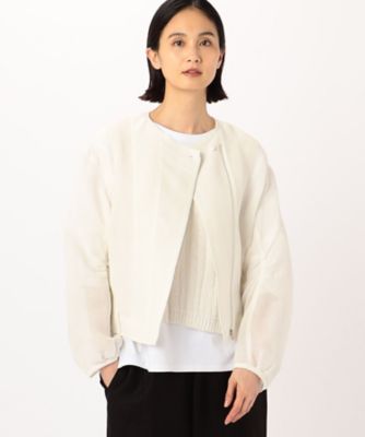 Gabardine K.T+ (Women/大きいサイズ)/ギャバジンケーティープラス 〔　＋サイズ　〕　紙ビエラ　ライダース風のブルゾン（７８０９ＶＧ０３）