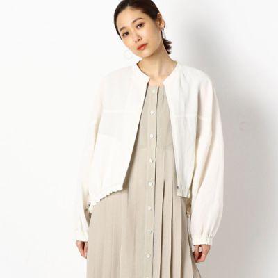 ＜Gabardine K.T+ (Women/大きいサイズ)＞〔＋サイズ〕【洗える】抄繊糸　ブルゾン（７８０９ＶＹ０１）