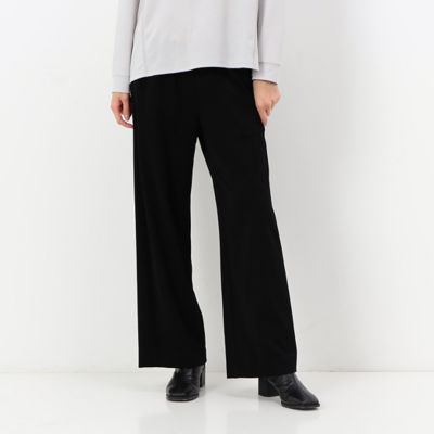 ＜Gabardine K.T+ (Women/大きいサイズ)＞〔＋サイズ〕【洗える】ハイストレッチポンチ　ワイドパンツ（７８１５ＰＡ０８）