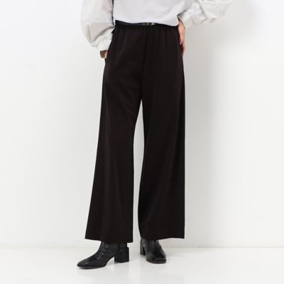 〔＋サイズ〕【洗える】ハイストレッチポンチ　ワイドパンツ（７８１５ＰＡ０８）