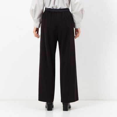 〔＋サイズ〕【洗える】ハイストレッチポンチ　ワイドパンツ（７８１５ＰＡ０８）
