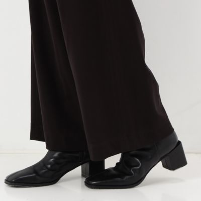 〔＋サイズ〕【洗える】ハイストレッチポンチ　ワイドパンツ（７８１５ＰＡ０８）
