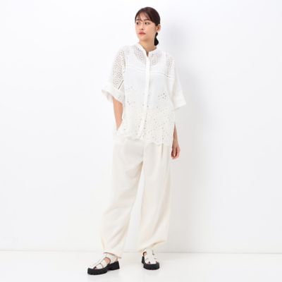 〔　＋サイズ　〕　【洗える】モダンコットン　コクーンパンツ（７８１５ＰＣ１２）