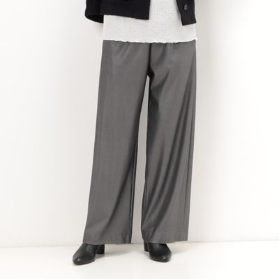 ＜Gabardine K.T+ (Women/大きいサイズ)＞〔　＋サイズ　〕　ハイテンションポンチ　ワイドパンツ（７８１５ＰＥ０３）