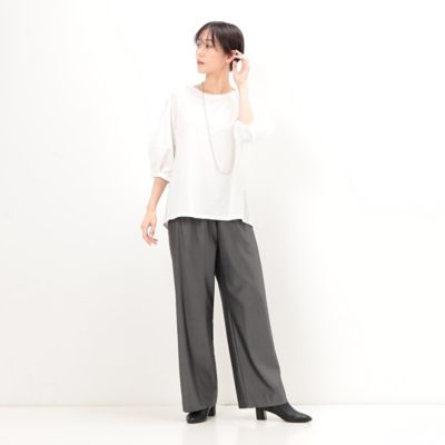 〔　＋サイズ　〕　ハイテンションポンチ　ワイドパンツ（７８１５ＰＥ０３）