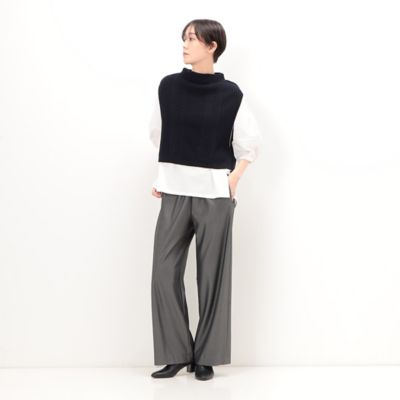 〔　＋サイズ　〕　ハイテンションポンチ　ワイドパンツ（７８１５ＰＥ０３）