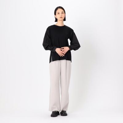 〔　＋サイズ　〕　ハイテンションポンチ　ワイドパンツ（７８１５ＰＧ０３）