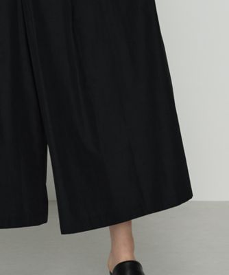 ＋サイズ 〕 トリアセタイプライター キュロットパンツ