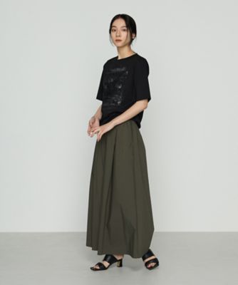 ＋サイズ 〕 トリアセタイプライター キュロットパンツ