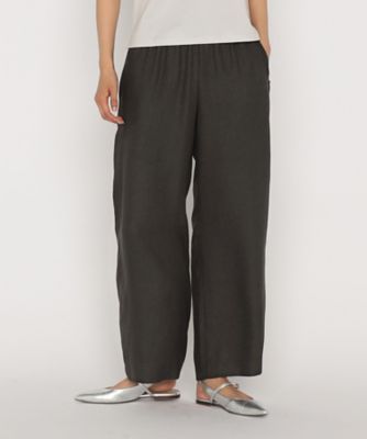 ＜Gabardine K.T+ (Women/大きいサイズ)＞〔　＋サイズ　〕　麻調合繊　ワイドパンツ（７８１５ＰＯ０１）