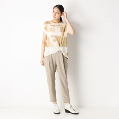 〔＋サイズ〕ナチュラル合繊　テーパードパンツ（７８１５ＰＷ０１）