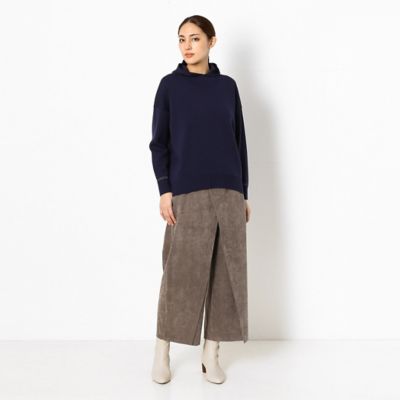 〔＋サイズ〕【ウォッシャブル】コーデュロイ　巻きスカート風パンツ（７８１５ＰＷ０３）