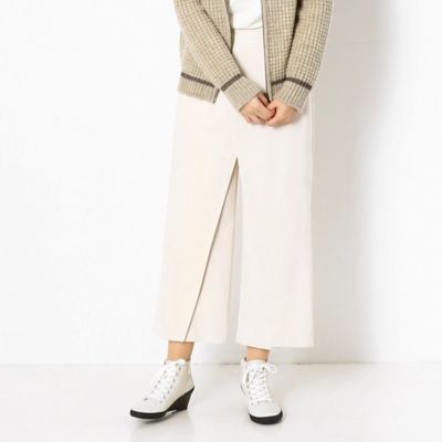 〔＋サイズ〕【ウォッシャブル】コーデュロイ　巻きスカート風パンツ（７８１５ＰＷ０３）