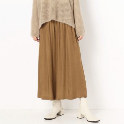 〔＋サイズ〕【洗える】キュプラレーヨン　ゴムガウチョパンツ（７８１５ＰＷ０５）