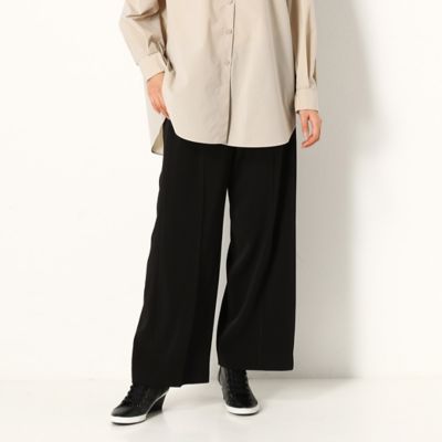 ＜Gabardine K.T+ (Women/大きいサイズ)＞〔＋サイズ〕【洗える】２ＷＡＹストレッチツイル　とろ～んワイドパンツ（７８１５ＰＹ０１）