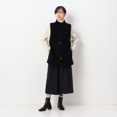 〔＋サイズ〕【洗える】タフタ　巻き風スカート（７８１６ＦＡ０３）