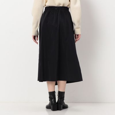 〔＋サイズ〕【洗える】タフタ　巻き風スカート（７８１６ＦＡ０３）