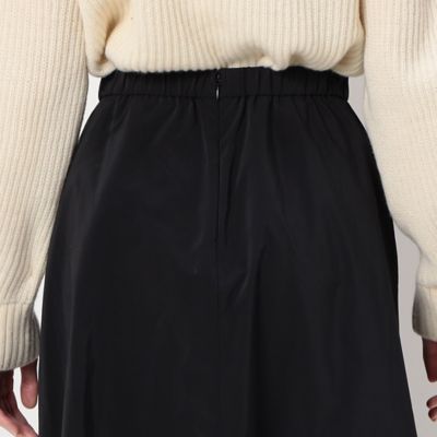 〔＋サイズ〕【洗える】タフタ　巻き風スカート（７８１６ＦＡ０３）
