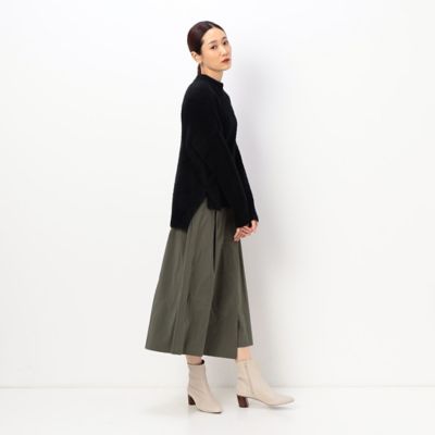 〔＋サイズ〕【洗える】タフタ　巻き風スカート（７８１６ＦＡ０３）